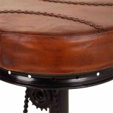 Taburet Alexandra House Living Sort Mrkebrun Lder Jern 41 x 80 x 41 cm Pedaler #16