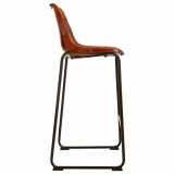 Taburet Alexandra House Living Brun Sort Lder Jern 50 x 106 x 46 cm #16