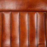 Taburet Alexandra House Living Brun Sort Lder Jern 50 x 106 x 46 cm #26