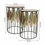 St med 2 borde Alexandra House Living Gylden Jern 47 x 72 x 47 cm #6