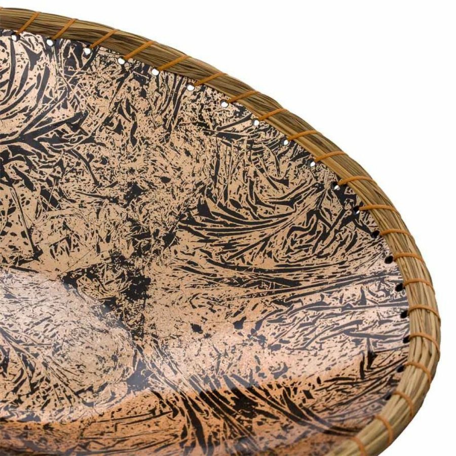 Borddekoration Alexandra House Living Sort Gylden Slvfarvet Keramik 37 x 11 x 37 cm #4