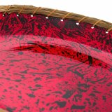 Borddekoration Alexandra House Living Sort Rd Slvfarvet Keramik 32 x 6 x 32 cm #4