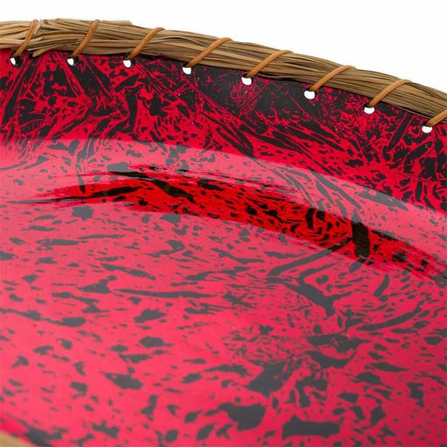 Borddekoration Alexandra House Living Sort Rd Slvfarvet Keramik 32 x 6 x 32 cm #4