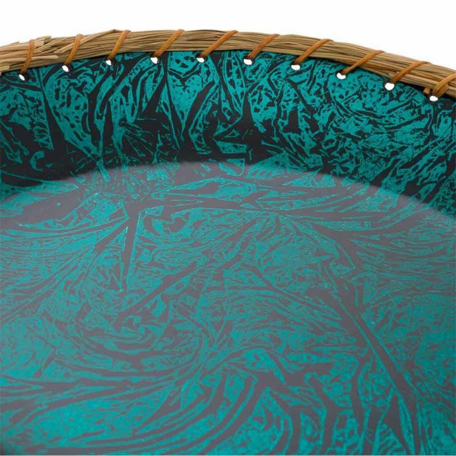 Borddekoration Alexandra House Living Bl Sort Slvfarvet Keramik 37 x 6 x 37 cm #4