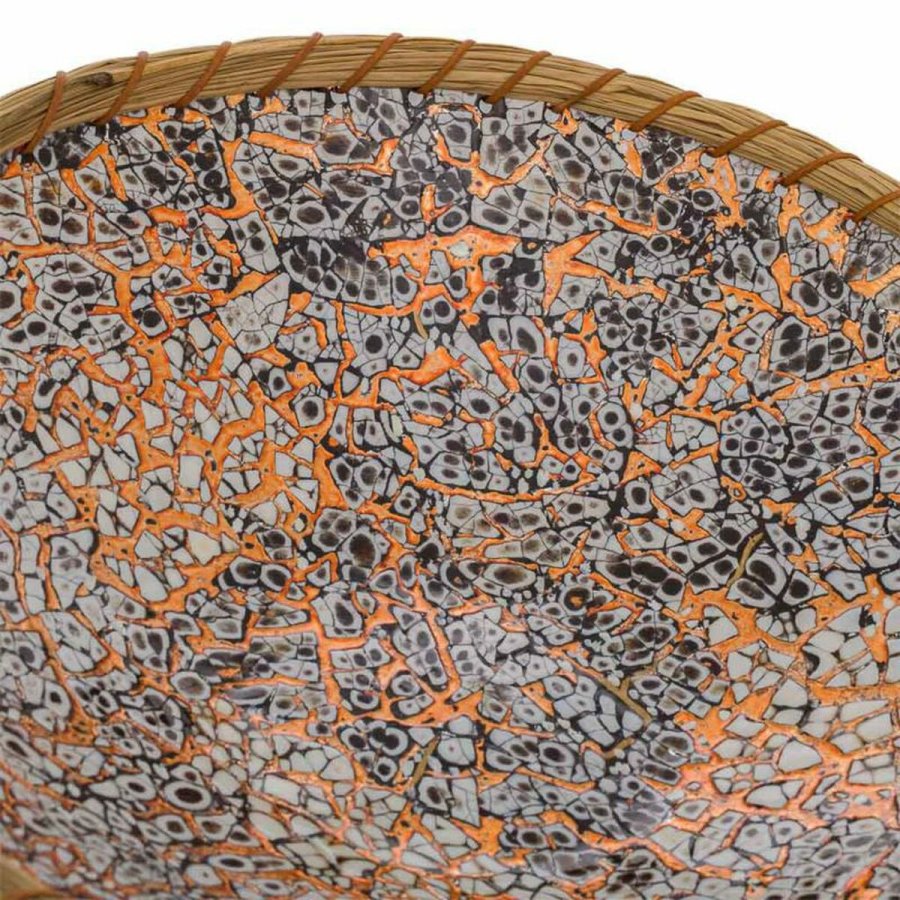 Borddekoration Alexandra House Living Gylden Keramik 31 x 8 x 31 cm #4