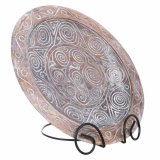 Borddekoration Alexandra House Living Hvid Brun Tr 4 x 34 x 34 cm #1