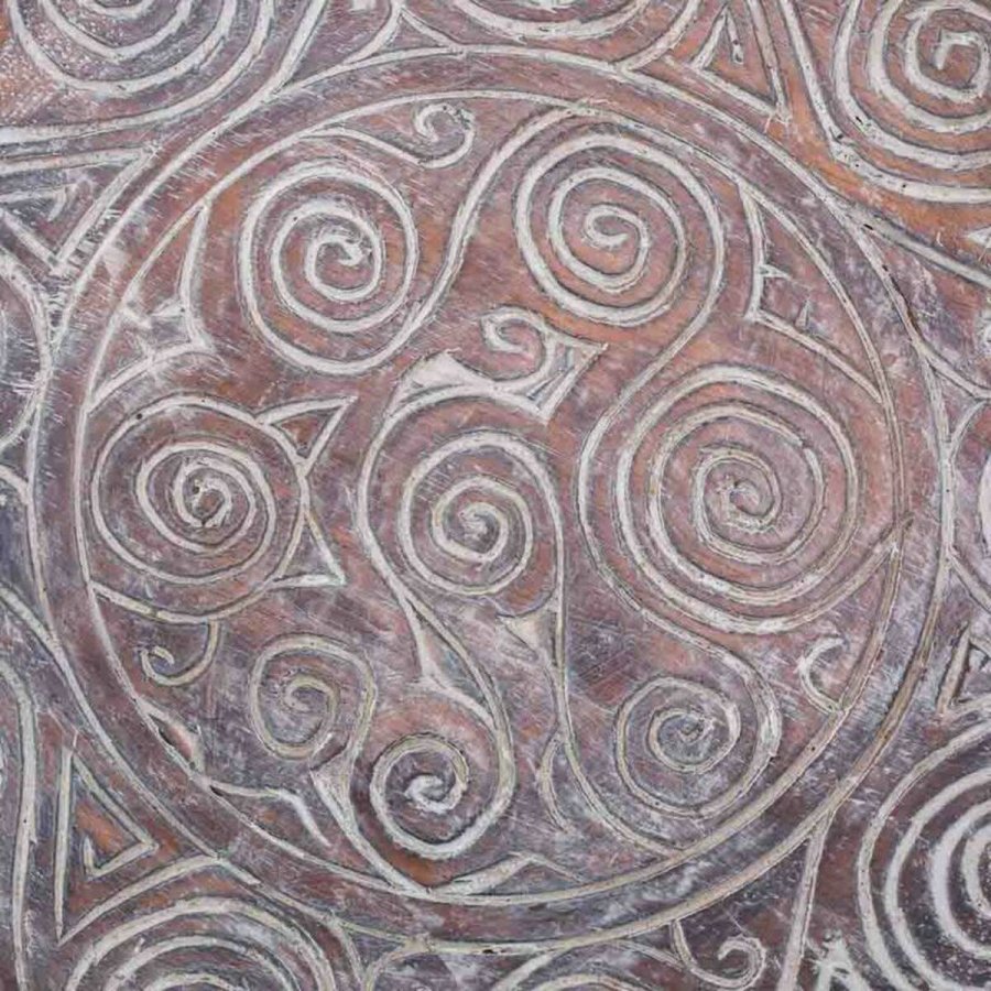 Borddekoration Alexandra House Living Hvid Brun Tr 4 x 34 x 34 cm #2