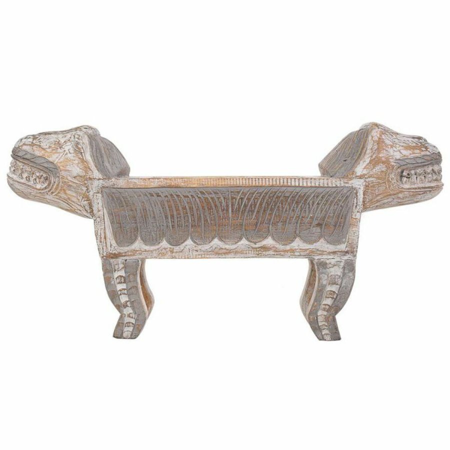 Borddekoration Alexandra House Living Hvid Brun Tr 40 x 17 x 80 cm Lve #2