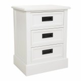 Natbord Alexandra House Living Hvid 35 x 60 x 45 cm #1