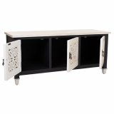 Supplerende mbler Alexandra House Living Hvid Sort Gran Tr MDF 40 x 46 x 105 cm #4