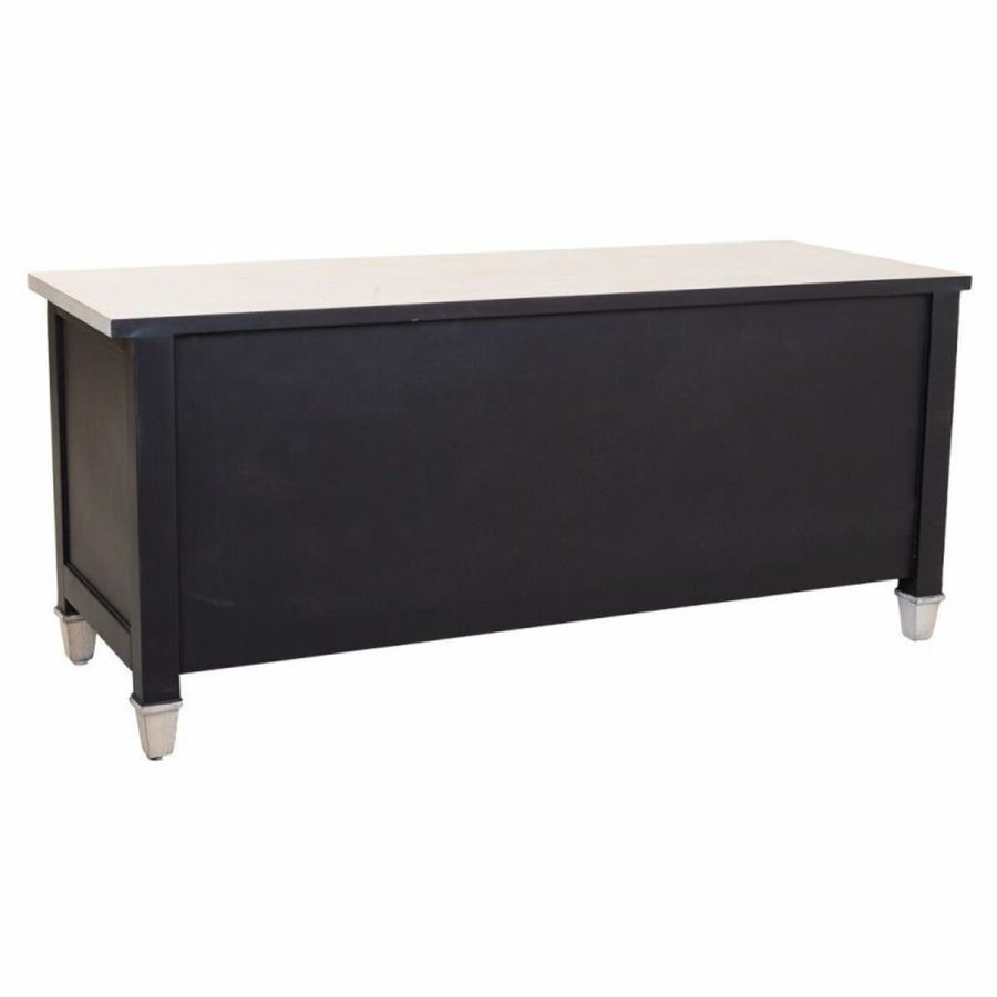 Supplerende mbler Alexandra House Living Hvid Sort Gran Tr MDF 40 x 46 x 105 cm #5
