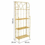 Hylder Alexandra House Living Gul jern 28 x 160 x 60 cm #5