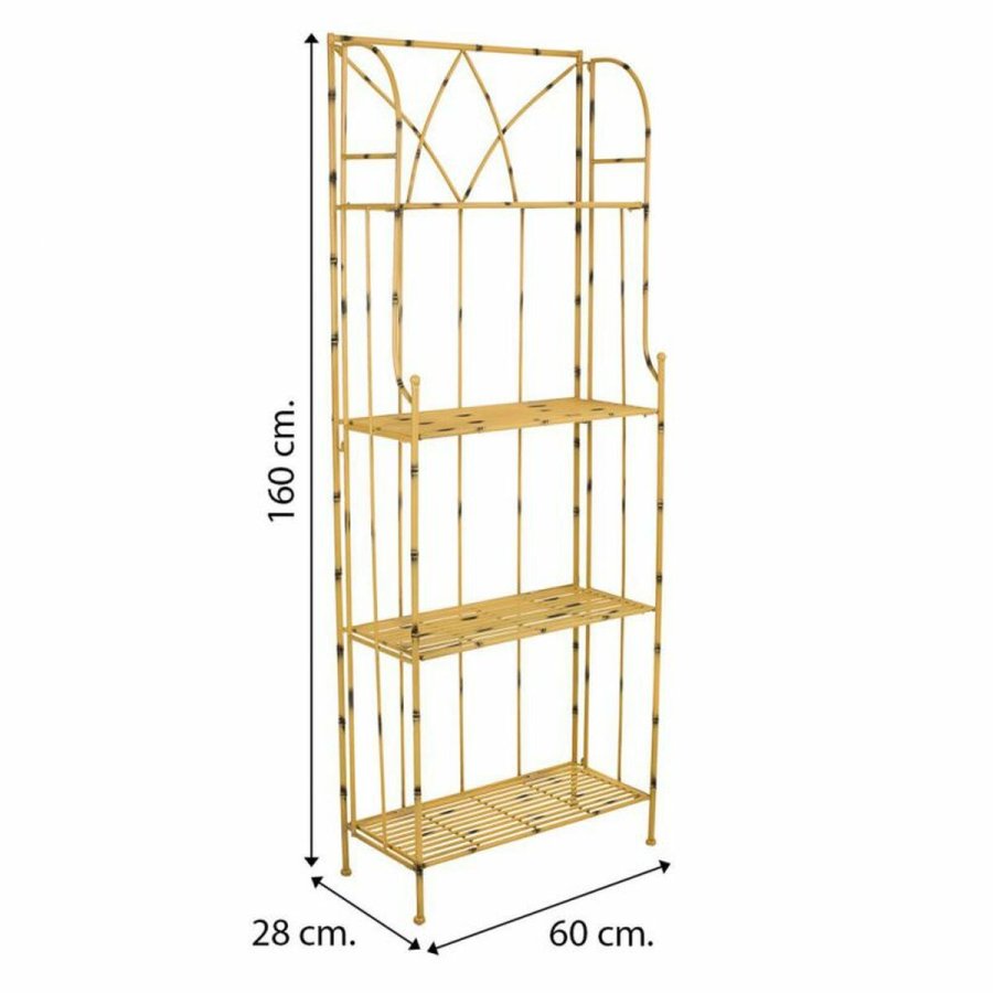 Hylder Alexandra House Living Gul jern 28 x 160 x 60 cm #5