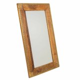 Vgspejl Alexandra House Living Brun 1 x 88 x 49 cm Rektangulr #1