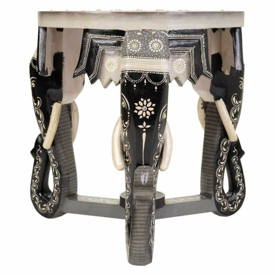 Sofabord Alexandra House Living Sort Gr Mangotr Tr MDF 35 x 39 x 42 cm #2