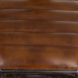 Taburet Alexandra House Living Brun Sort Lder Jern 53 x 105 x 49 cm #7