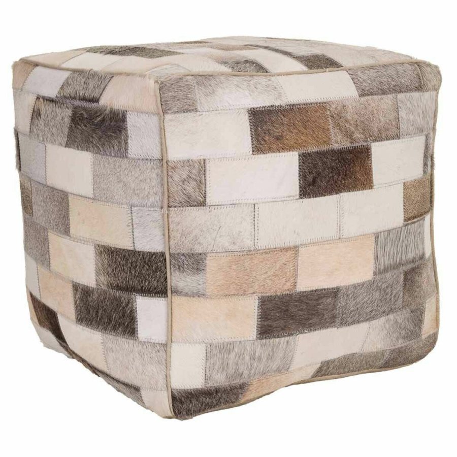 Puf Alexandra House Living Lder 44 x 44 x 44 cm #1