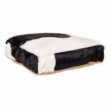 Pude Alexandra House Living Hvid Sort Lder 10 x 48 x 48 cm #4