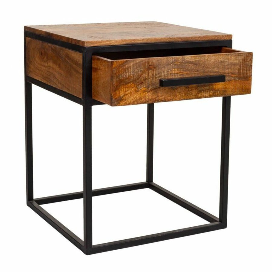 Natbord Alexandra House Living Brun Sort 61 x 57 x 61 cm #16