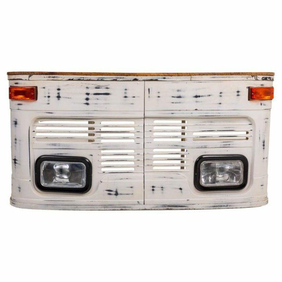 Skrivebord Alexandra House Living Hvid Tr Jern 65 x 75 x 155 cm #2