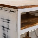 Skrivebord Alexandra House Living Hvid Tr Jern 65 x 75 x 155 cm #5