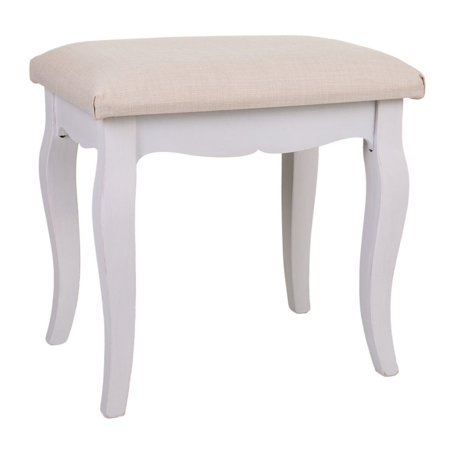 Stol Alexandra House Living Hvid Brun Fyr Tr MDF 31 x 41 x 42 cm #1
