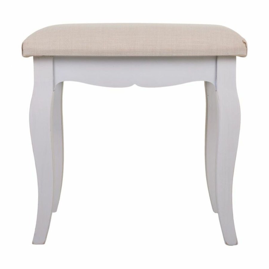 Stol Alexandra House Living Hvid Brun Fyr Tr MDF 31 x 41 x 42 cm #6