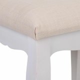 Stol Alexandra House Living Hvid Brun Fyr Tr MDF 31 x 41 x 42 cm #16