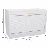 Stol Alexandra House Living Gylden Tr MDF 38 x 53 x 80 cm Skostativ #31