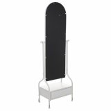 Fritstende spejl Alexandra House Living Hvid Jern 38 x 184 x 65 cm #11