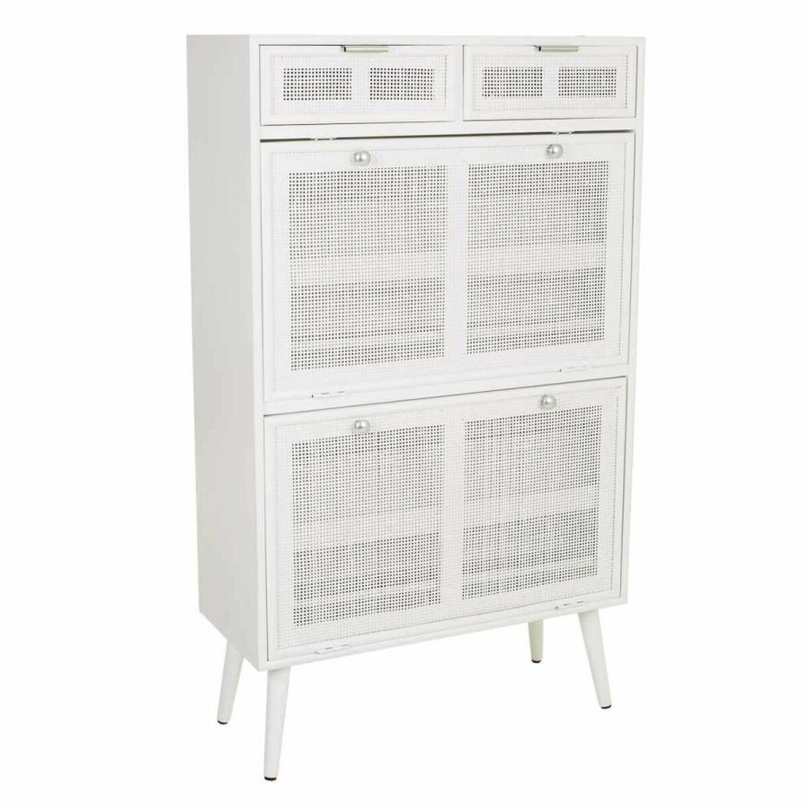 Skoskab Alexandra House Living Hvid 32 x 120 x 70 cm rist #1