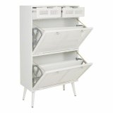 Skoskab Alexandra House Living Hvid 32 x 120 x 70 cm rist #16