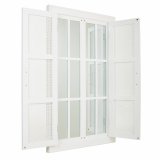 Vgspejl Alexandra House Living Slvfarvet Bambus Tr MDF 5 x 118 x 73 cm #1