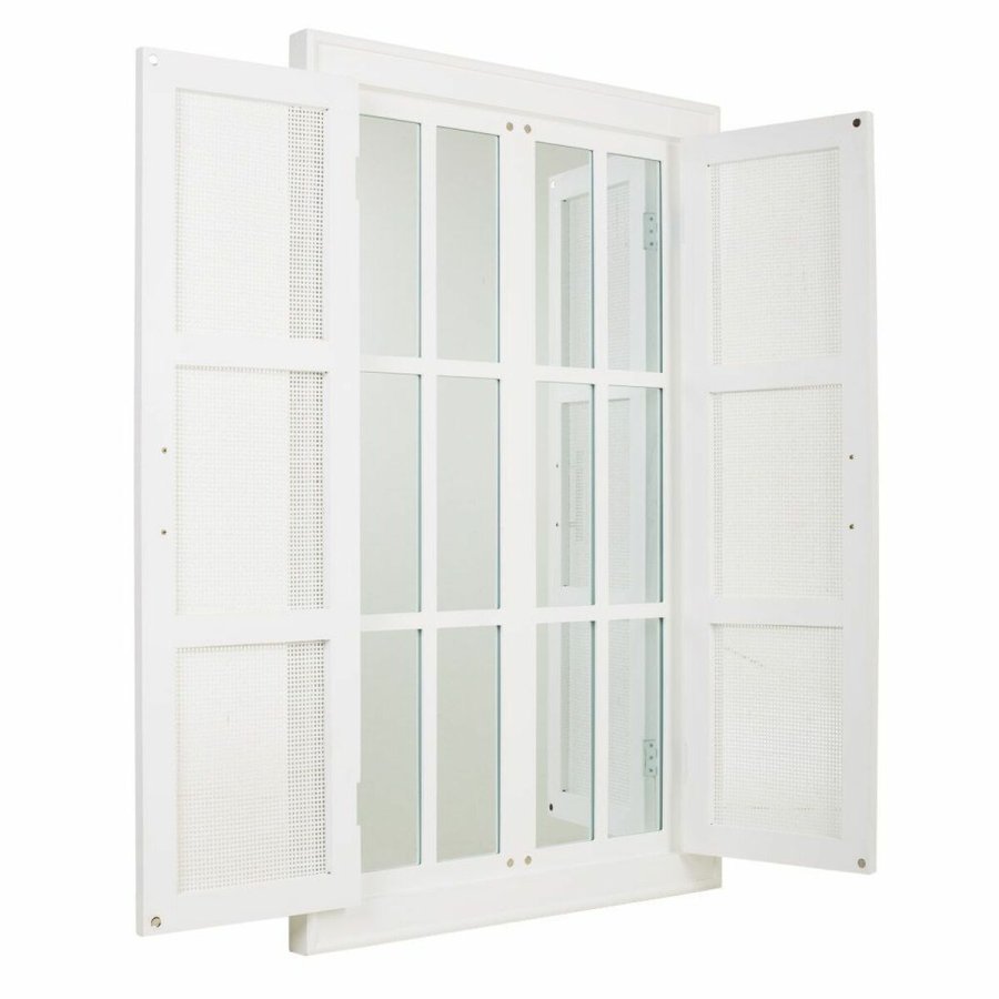Vgspejl Alexandra House Living Slvfarvet Bambus Tr MDF 5 x 118 x 73 cm #1