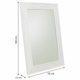 Vgspejl Alexandra House Living Slvfarvet 2 x 100 x 70 cm Rektangulr #31