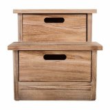 Stol Alexandra House Living Paulonia tr 34 x 34 x 34 cm Trappe #11
