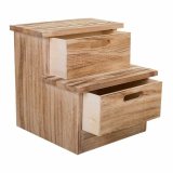 Stol Alexandra House Living Paulonia tr 34 x 34 x 34 cm Trappe #16
