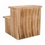 Stol Alexandra House Living Paulonia tr 34 x 34 x 34 cm Trappe #21