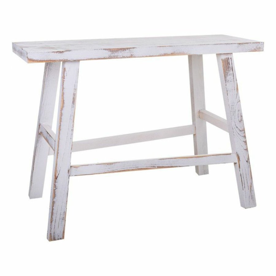 Stol Alexandra House Living Hvid Fyrretr 25 x 50 x 70 cm #1