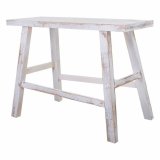 Stol Alexandra House Living Hvid Fyrretr 25 x 50 x 70 cm #26
