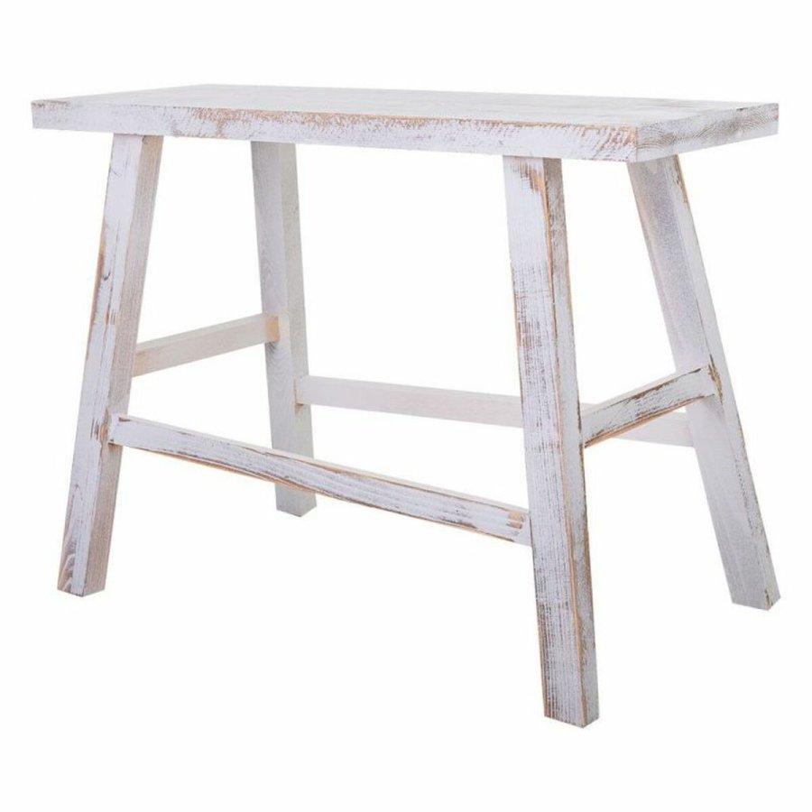 Stol Alexandra House Living Hvid Fyrretr 25 x 50 x 70 cm #26
