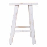 Taburet Alexandra House Living Hvid Fyrretr 25 x 50 x 35 cm #11
