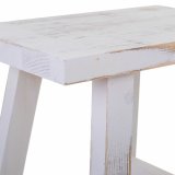 Taburet Alexandra House Living Hvid Fyrretr 25 x 50 x 35 cm #26