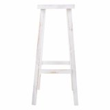 Taburet Alexandra House Living Hvid Fyrretr 25 x 70 x 35 cm #16