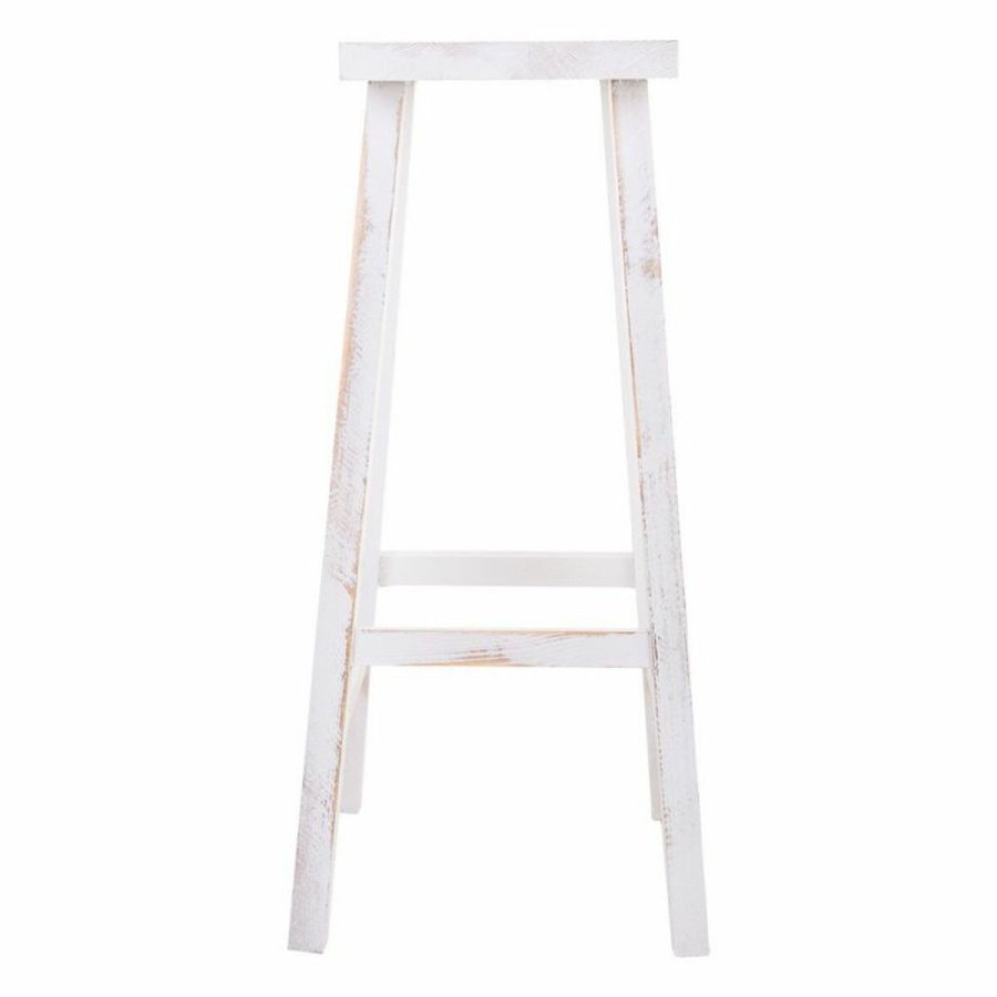 Taburet Alexandra House Living Hvid Fyrretr 25 x 70 x 35 cm #16
