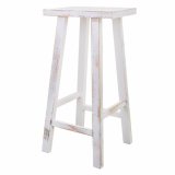 Taburet Alexandra House Living Hvid Fyrretr 25 x 70 x 35 cm #21
