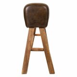 Stol Alexandra House Living Brun Natur Lder Mangotr 35 x 76 x 120 cm #16
