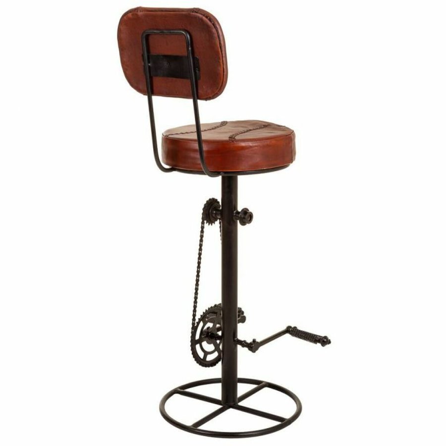 Taburet Alexandra House Living Brun Sort Lder Jern 41 x 117 x 41 cm Pedaler #21