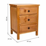Natbord Alexandra House Living Brun 62 x 37 x 47 cm #31