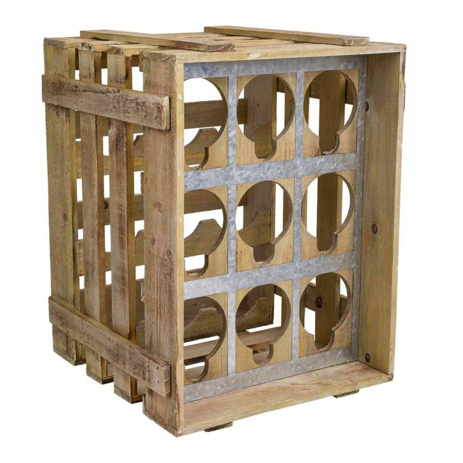 Flaskereol Alexandra House Living Natur Gran 32 x 43 x 33 cm 9 flasker Kasse #1